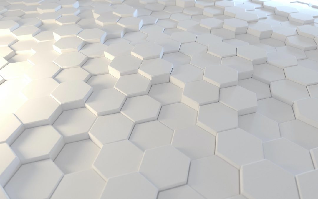 White Hexagon Background